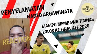 REACTION SUPORTER INDONESIAN KETIKA NADEO ARGAWINATA BERHASIL MENGGALKAN TENDANGAN PENALTI SINGAPURA