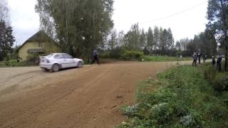 Tartu rally 2014 (Rally car vs TV/photo man)