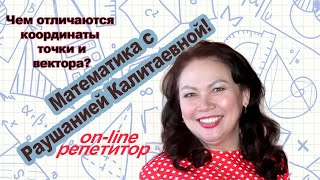 Чем отличаются координаты точки и вектора?