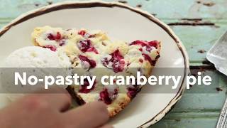 No pastry cranberry pie