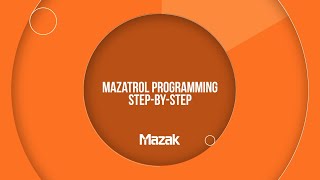 MAZATROL Programming Step-By-Step