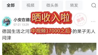 中视频17000后，有了一个小爆款作品。看看收入有多少