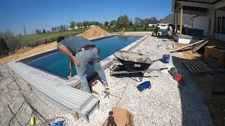 Fiberglass pool construction Start to Finish Timelapes 2022