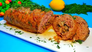 Что приготовить из фарша вместо скучных котлет? Мясной рулет из фарша с начинкой