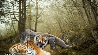 Tiger vs Komodo Dragon