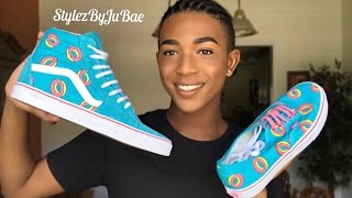 SK8-Hi SCUBA BLUE DONUT ODD FUTURE VANS (LiMiTED EDiTiON) || StylezByJuBae