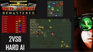 /Command & Conquer Red Alert Remastered/ (Skirmish) 2VS6 HARD AI  I So Rivers Wild (Mega) I