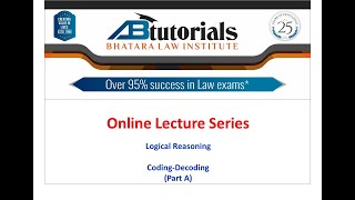 Logical Reasoning Lecture - Coding-Decoding (Part A)