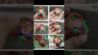 How to made Mini flower bouquet from clay #youtubeshorts#diy #art#ytshortsindia #views #music #tiny