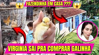 Fazenda Nova??? Virginia Sai Para Comprar Galinhas com as Marias !!!