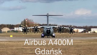 RAF Airbus A400M - short start at Gdańsk #EPGD Airport