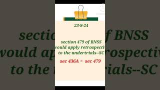 Section 479 BNSS application #viralshorts #trendingshorts #bnss #crpc436A #legalnews #legalupdates