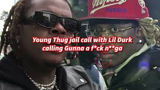 Leaked Young Thug call about GUNNA??? 😳