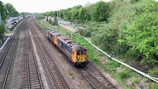 GB Railfreight class 73 x2 light engine with loud horn at Hitchin - 10/05/24