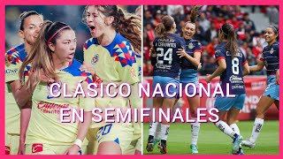 ❤️Se aproxima Clásico Nacional en Semifinales de la Liga MX Femenil. #ligamxfemenil #america #chivas