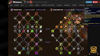 World of Warcraft: Dragonflight Alpha | Class Talent Trees | Destruction Warlock