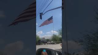 One of the biggest US flags I've ever seen. Located in San Bernardino CA