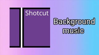 How to add background music in Shotcut