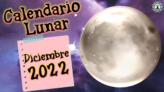 Fases lunares en diciembre 2022 🌙 Calendario lunar diciembre 2022 🌙 ¿Cuándo hay luna llena? 🌙