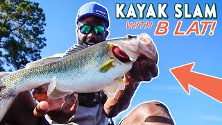 Kayak Bass Fishing A SECRET Lake with Brian Latimer!! (Bass Fishing Tips)