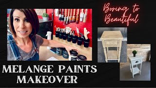 Furniture Makeover With Melange Paints - Blah To Beautiful