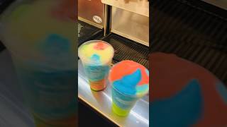 Delicious rainbow slushies  #slushies #drinks