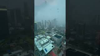 LIGHTNING FROM SKYSCRAPER IN MALAYSIA #shorts #storm #kualalumpur #flashlight