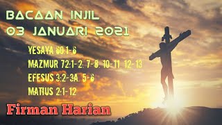 Bacaan Injil 3 Januari 2021