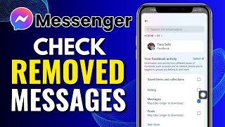 How To Check Removed Messages On Messenger