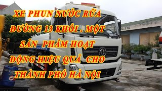 Xe phun tưới nước rửa đường 13 khối Dongfeng nhập khẩu nguyên chiếc 2020