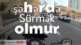 Tıxacların əlindən sürmək olmur #ilyasmotovlog #motovlog #baku #haojue #kuryer #wolt