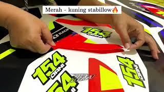 Proses Decal CRF warna stabilo fluo makin on point & cakep looknya🙌🥶😰🫶🏻