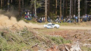 Rally car almost crashes!!! Olympus Rally 2024 Spectating WRC