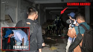 PANIK DI HADANG SILUMAN ANJING,GEDUNG TEMPAT TINGGAL HOMELESS, FT.SATPAM HOROR !!