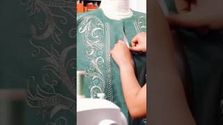 Hand Embroidery Sped Up Version #handembroidery #sewingprocess #handmadeclothing