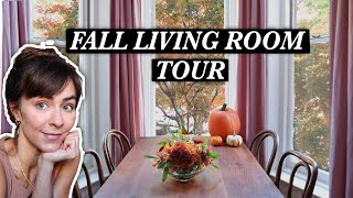 FALL DECOR + Living Room Tour // Washington DC apartment tour