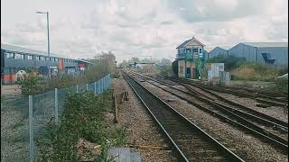 37254 and 37612 on a Network Rail Test Train heading through Whittlesea towards Peterborough.