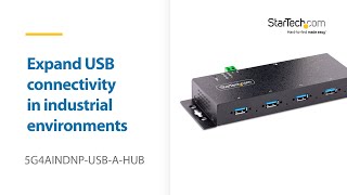 4-Port Industrial USB 5Gbps Hub - ESD Protection | StarTech.com