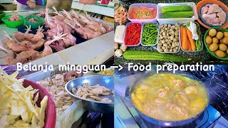 BELANJA MINGGUAN LANJUT FOOD PREPARATION BUDGET 200 k