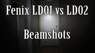 Fenix LD02 Flashlight Beamshots (compared to LD01)