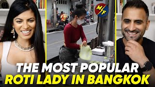 The Most Popular Roti Lady in Bangkok - Thai Street Food REACTION! (Eggs & Bananas!)