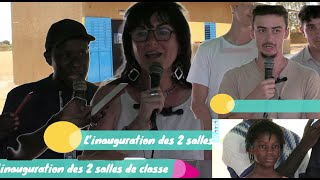 L’inauguration des 2 salles de classe offert des Racines et des hommes Sénégal et l’école des pont