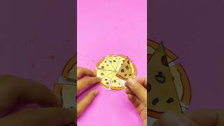 Paper craft mini pizza #shorts #papercraft #diy #asmr #creative