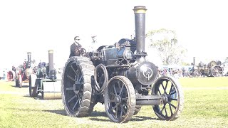 Steam Powered Traction Engine Parade at the 2024 Wheat and Wheels Rally