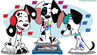 Madofficals,daisy dalmatian,and,dj are laughing at a funny video