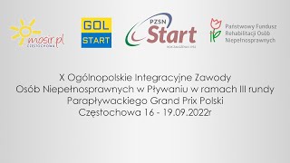 Blok II - X Ogólnopolskie Integracyjne Zawody Osób Niepełnosprawnych w Pływaniu  III runda PGPP