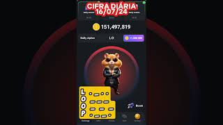 CIFRA DIÁRIA HAMSTER KOMBAT 16/07