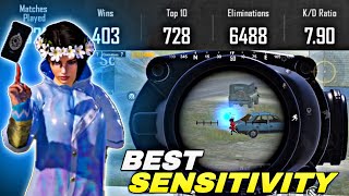 New Best Sensitivity Settings for pubg Mobile in 2024 || sensitivity and control codes🔥new  update