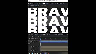 Rolling text animation in After Effects #shorts