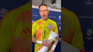 Claudio Bravo enaltece a Perú y minimiza a Argentina: "Ellos corrieron más" #claudiobravo🇨🇱